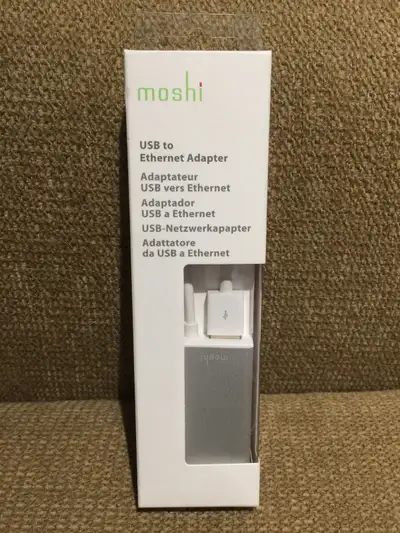 Moshi USB to Ethernet Adapter, View more