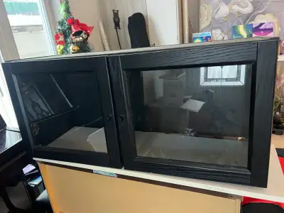 IKEA Billy bookcase extension with glass doors , View more