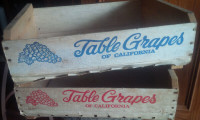3 Grape Lugs/Boxes from California, See Pictures