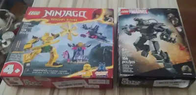 Lego sets War Machine and Ninjago. , View more