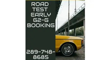EARLY G2-G ROAD TEST (G2-G) BOOKING, DRIVE CLASSES, View more