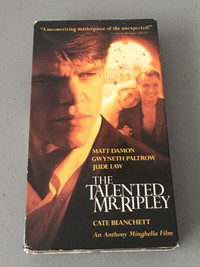The Talented Mr Ripley Movie VHS Video Cassette