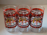 Vintage Coca-Cola/ McDonald's Stained Glass Tumblers  - set of 3