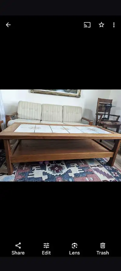 Solid Teak Coffee Table Set , View more
