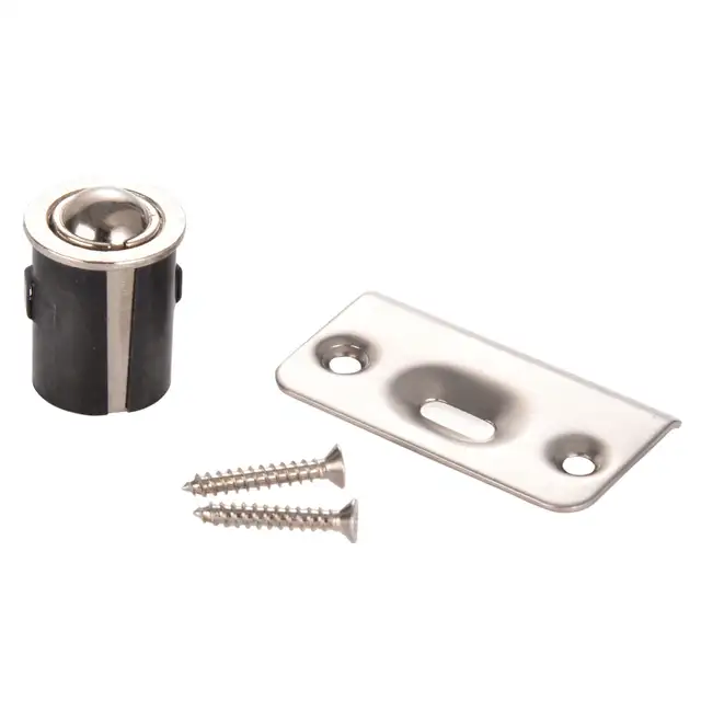 NEW: Five Adjustable Door Ball Catches,  Brushed Chrome in Windows, Doors & Trim in City of Montréal - Image 2