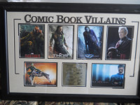 Comics Book Villains Replica Signed Framed