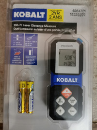 BRAND NEW Kobalt 100-ft Multifunction Laser Distance Measurer