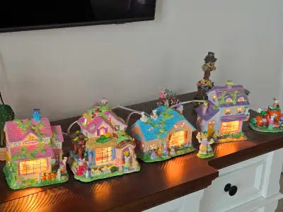 Rare Vintage 2003 Bunny Village Set , View more
