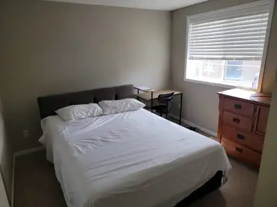 Furnished room in clean, quiet house with separate bathroom, in Kitchener Ontario, river road, near...