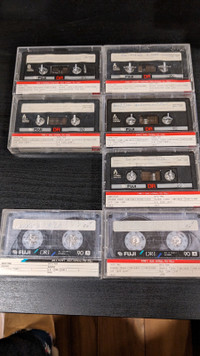 7 Fuji DR, DRI 90 Cassette tapes