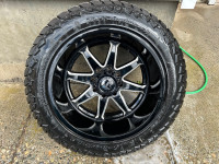8x170 Fuel Rims and Amp tires 