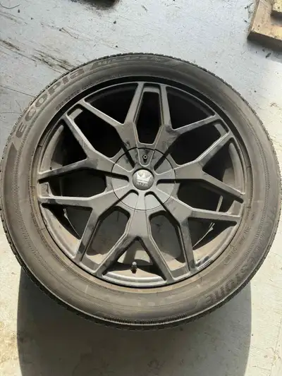 Mags 20x8.5 offset 35 Bore 72.6 PCD 5-114.3 5-127 plus chrome nut installation kit tires included $8...