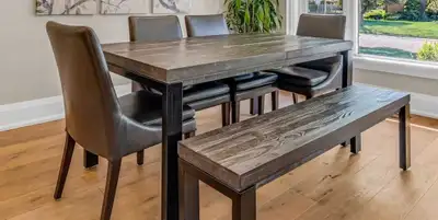 Urban Barn Fallon Extendable Dining Table + Matching Bench, View more