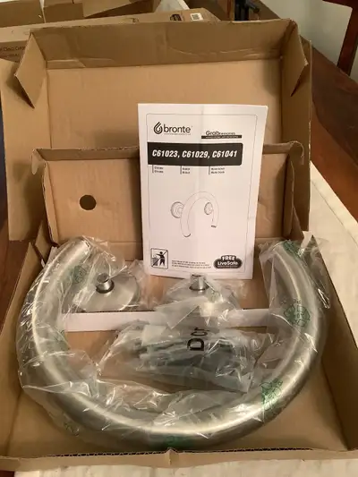 Item 1 Brand new in box 2 in 1 Grab Bar and Wall Mount Toilet Paper Holder from Grabsessories. 11.25...