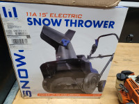 15" SnowJoe corded electric snow thrower Brand New in the box.
