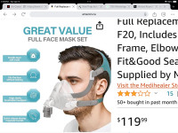 Medihealer brand Simplus CPAP complete mask sealed Resmed fit