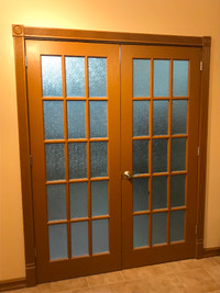 French doors with trim