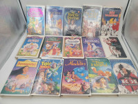 Lot of 15 Disney VHS Tapes