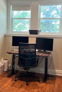 Structube electric stand-up desk (chair not included)