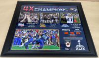 New England Patriots 4x Super Bowl Champions Large Framed Photo