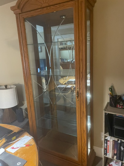SOLID WOOD CHINA CABINET / HUTCH, View more
