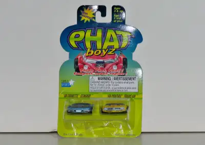 Phat Boyz '66 Corvette & '68 Trans Am 2-Pack 1:64 Scale Diecast, View more