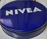 Large Round Nivea Tin for Storage of Sundry Items