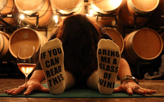 Yoga In The Barrel Room At The View Winery Followed By A Wine in Events in Kelowna