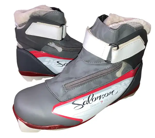 Bottes de skis femme Salomon Slam 7 Pilot SNS gris 10.5 in Ski in City of Montréal - Image 3