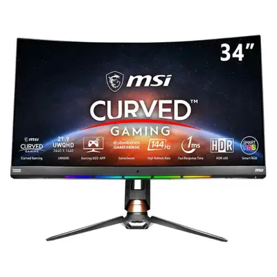 MSI Optix MPG341CQR 34" Ultrawide 21:9 VA Curved Gaming Monitor, View more