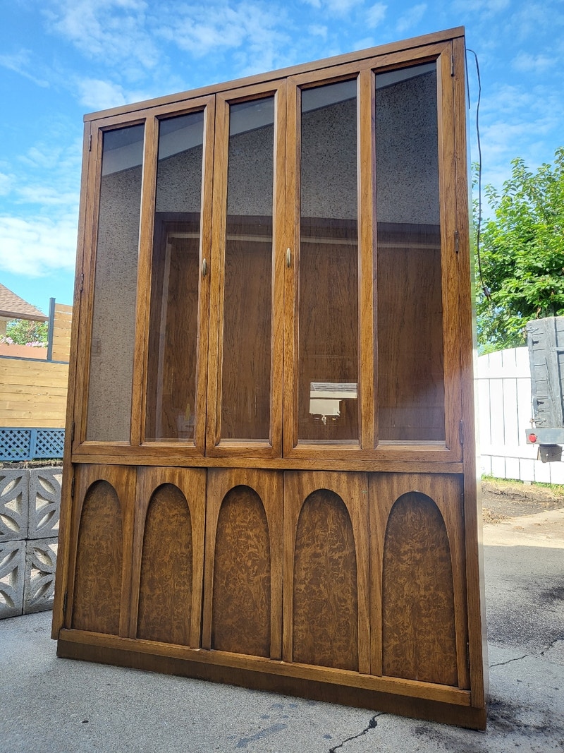 1970s Brutalist Display Hutches & Display Edmonton