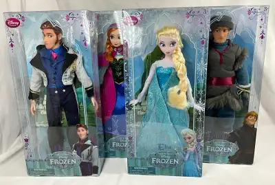 Disney Store Classic Doll Collection-Frozen-Complete Sealed Set, View more