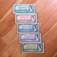 Série du 1$ au 20$ 1954