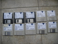 Vintage software: Original Microsoft MS DOS 5 on floppy disks