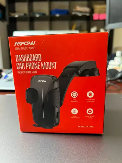 MPOW Universal Car Dash Mount for Cell Phones, Brand New in Box, View more
