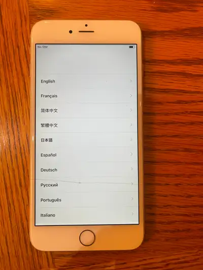 iphone 6 Plus - 64 GB  (front  has a one line crack), View more