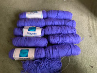 Vintage Sayelle Knitting Worsted ACRYLIC - 11 ROLLS - PURPLE