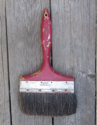 $30 Vintage paint brush Simms made in Canada 7" big size