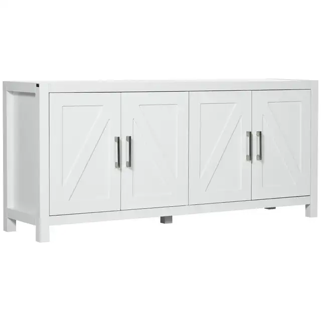 Tall TV stand sideboard Cabinet w/ Barn Style Door in Hutches & Display Cabinets in Markham / York Region - Image 11