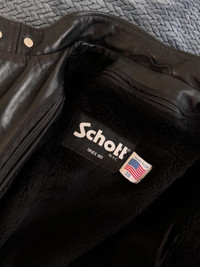 Schott's Classic Racer Leather Motorcycle Jacket