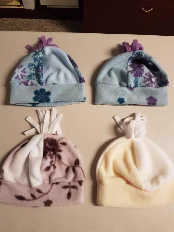 New Handcrafted Fleece Hats Girl Baby/Toddler in Clothing - 18-24 Months in Peterborough