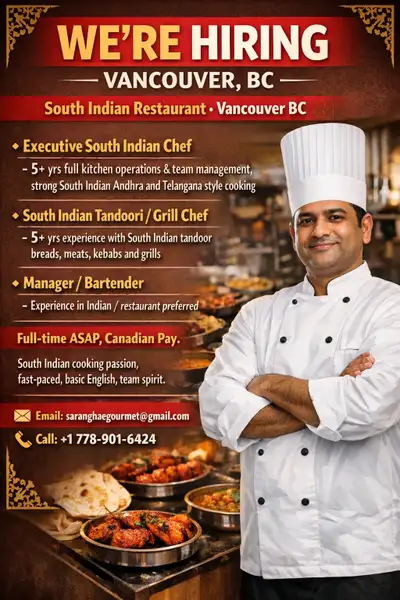 South Indian head chef , View more