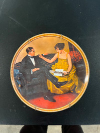 Vintage  "Flirting in the Parlor" collectors Plate For Sale