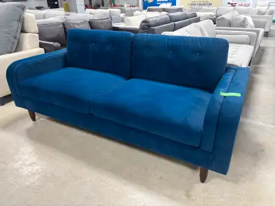 Blue Velvet Sofa, View more