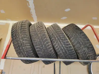 225/65R 16 Champion GT tires and steel rims 5x100mm Excellent condition. Only used for 1 season.