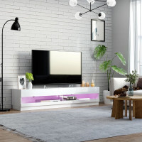 High Gloss TV Stand Cabinet for TVs up to 65", 