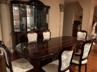Dining Table set with 6 Chairs and China Cabinet $2599