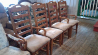 4 Stunning Roxton Maple Kitchen/Dining Chairs with Carry Handle
