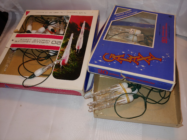 Vintage Icicle Christmas Lights - Four boxes in total in Holiday, Event & Seasonal in London