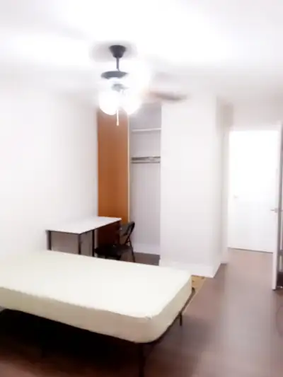 One big room is available in condo apartment at top floor. # Utilities all included. Bed, computer c...